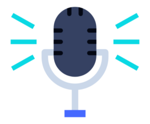 Podcast microphone simple graphic