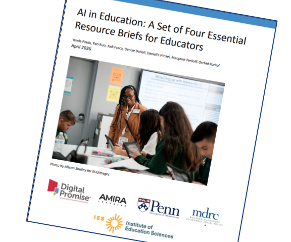 cover of AI in Education: A Set of Four Essential Resource Briefs for Educators